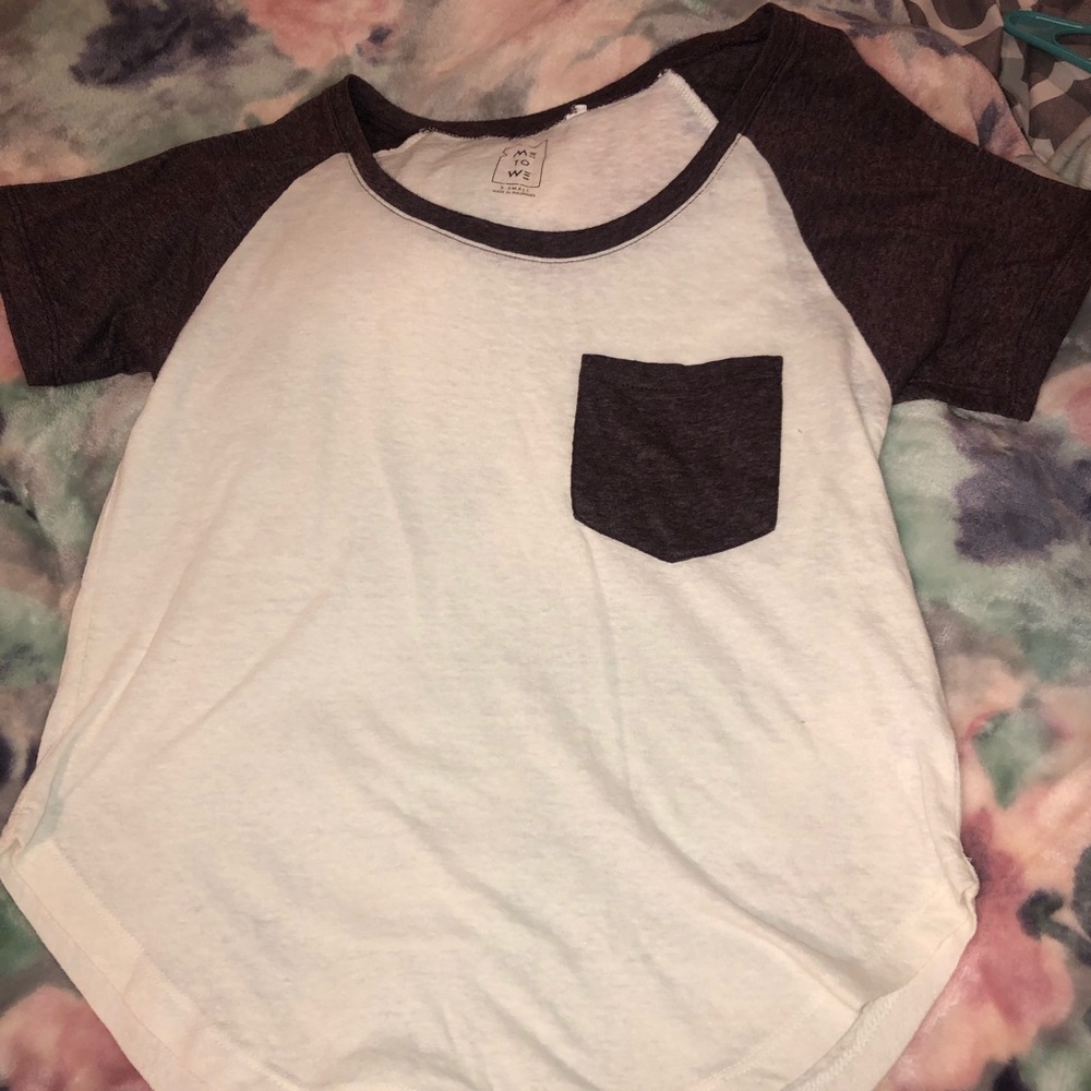 Pacsun maroon and cream shirt
